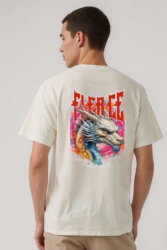 FIERCE OVERSIZED TEE BEIGE