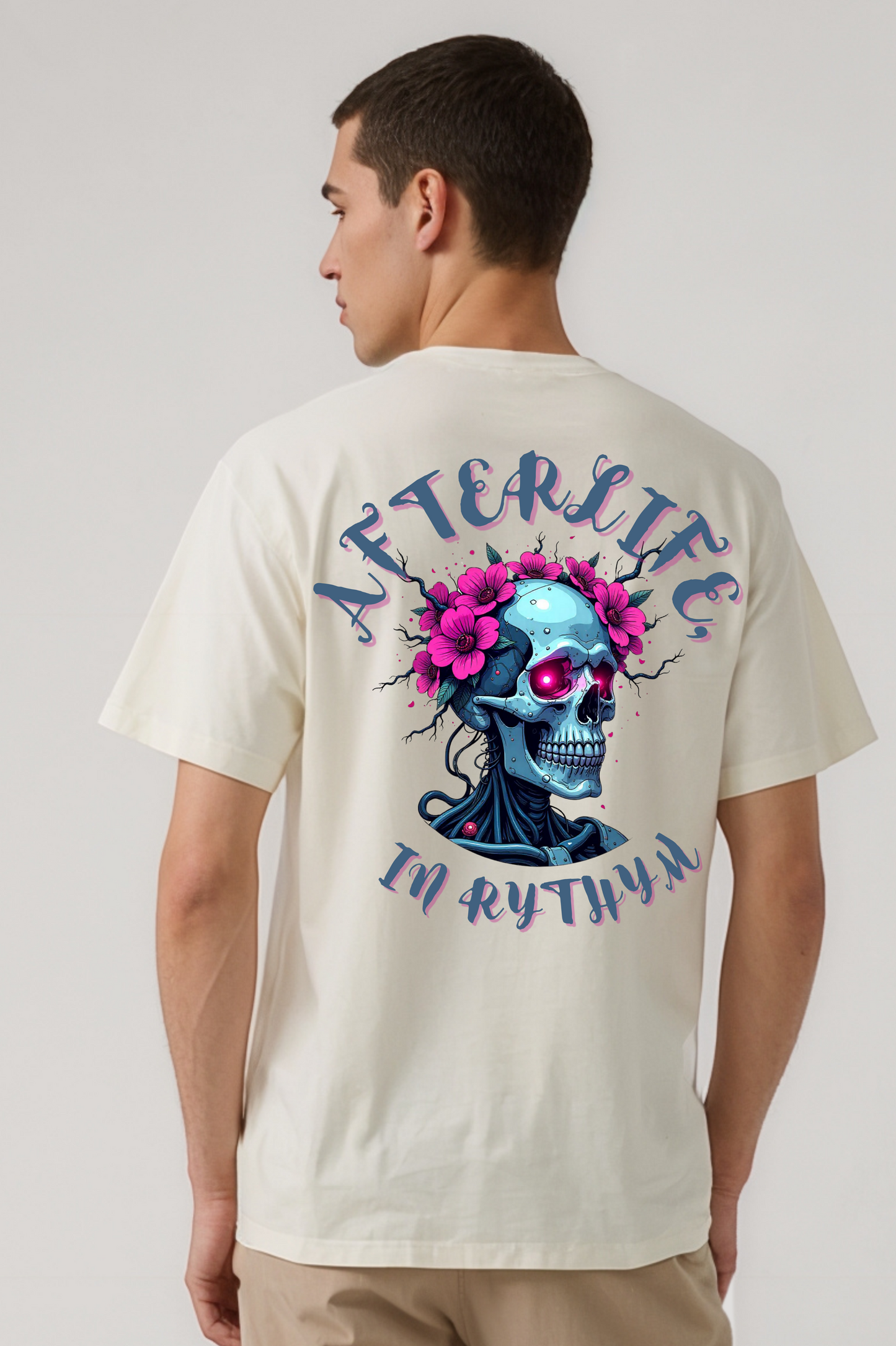 AFTERLIFE IN RYTHYM OVERSIZED TEE BEIGE