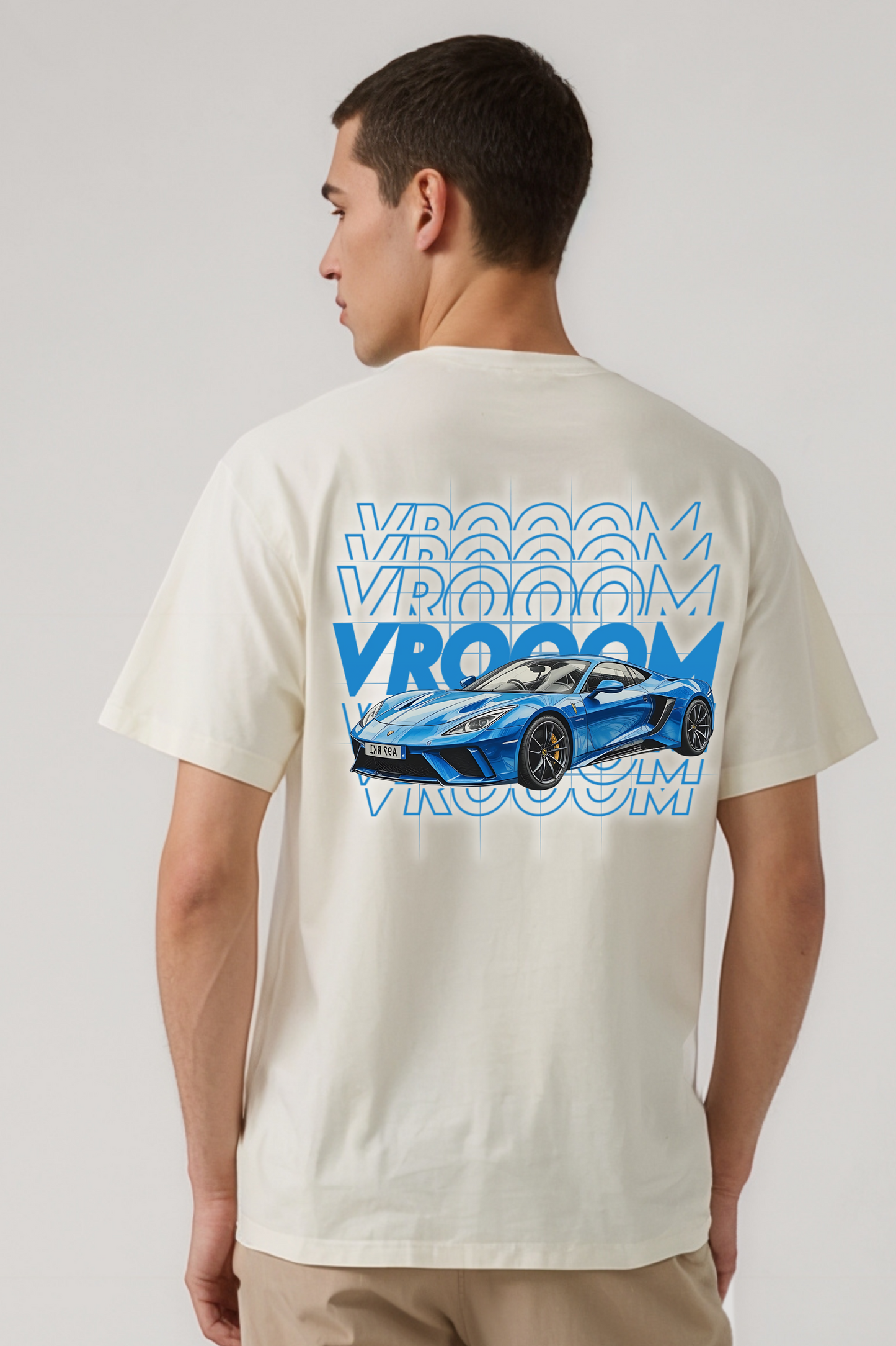 VROOM OVERSIZED TEE BEIGE