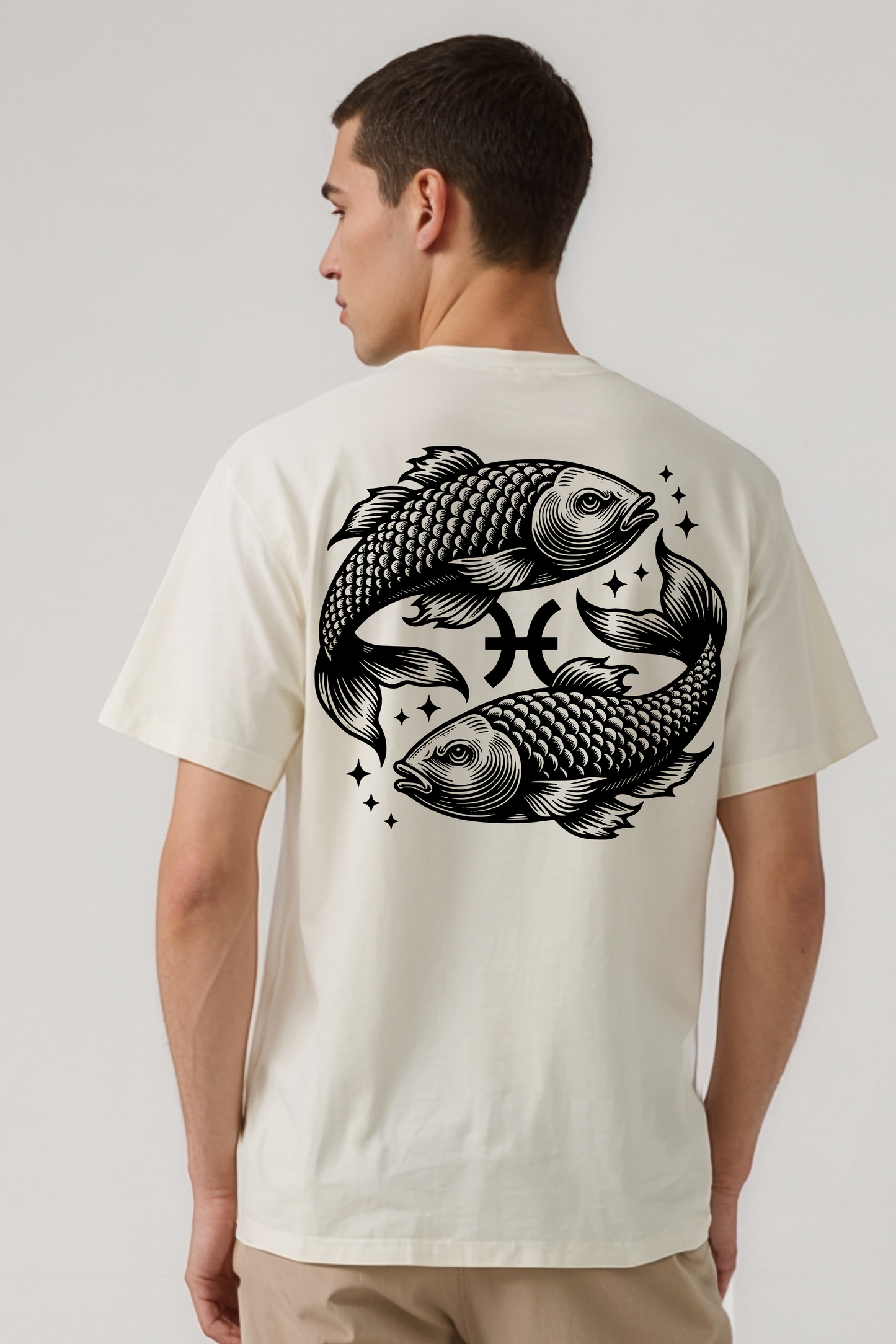 PISCES OVERSIZED TEE BEIGE