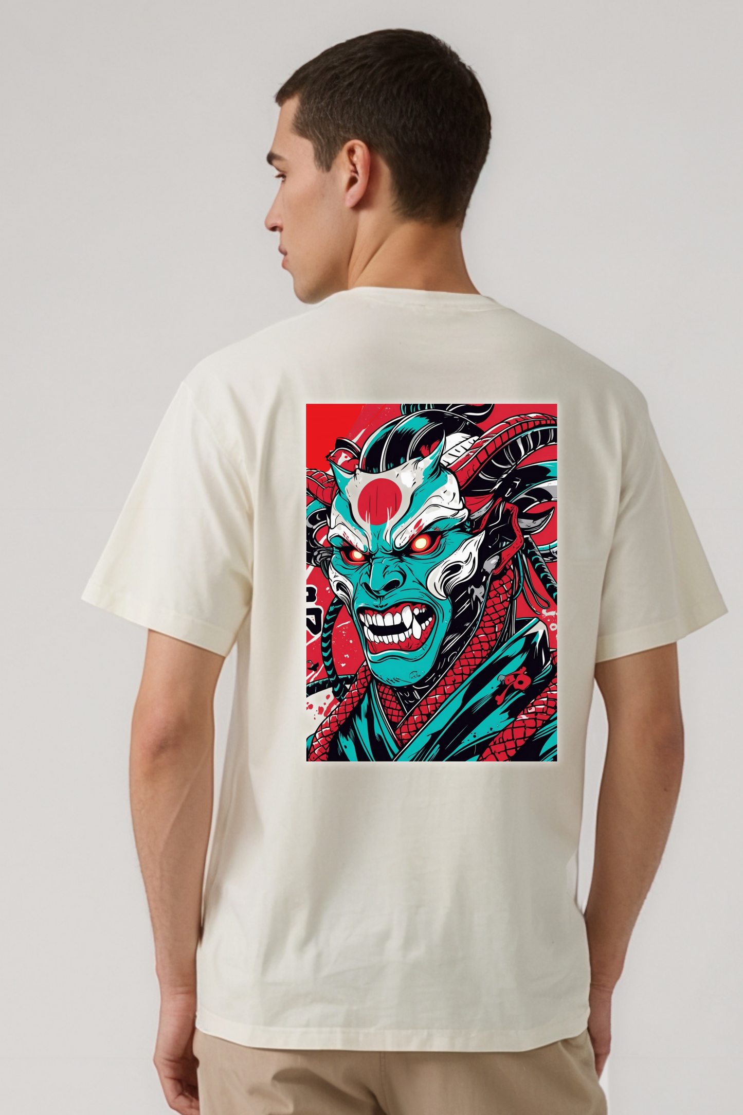 GOOD & BAD DEEDS OVERSIZED TEE BEIGE