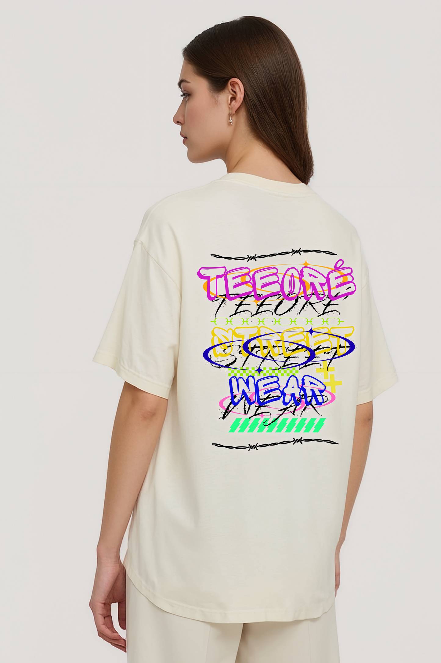 STREETWEAR OVERSIZED TEE BEIGE