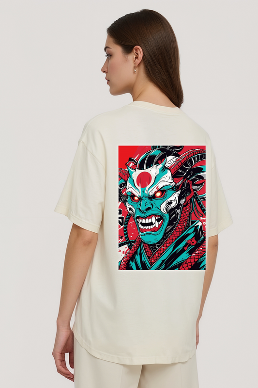 GOOD & BAD DEEDS OVERSIZED TEE BEIGE