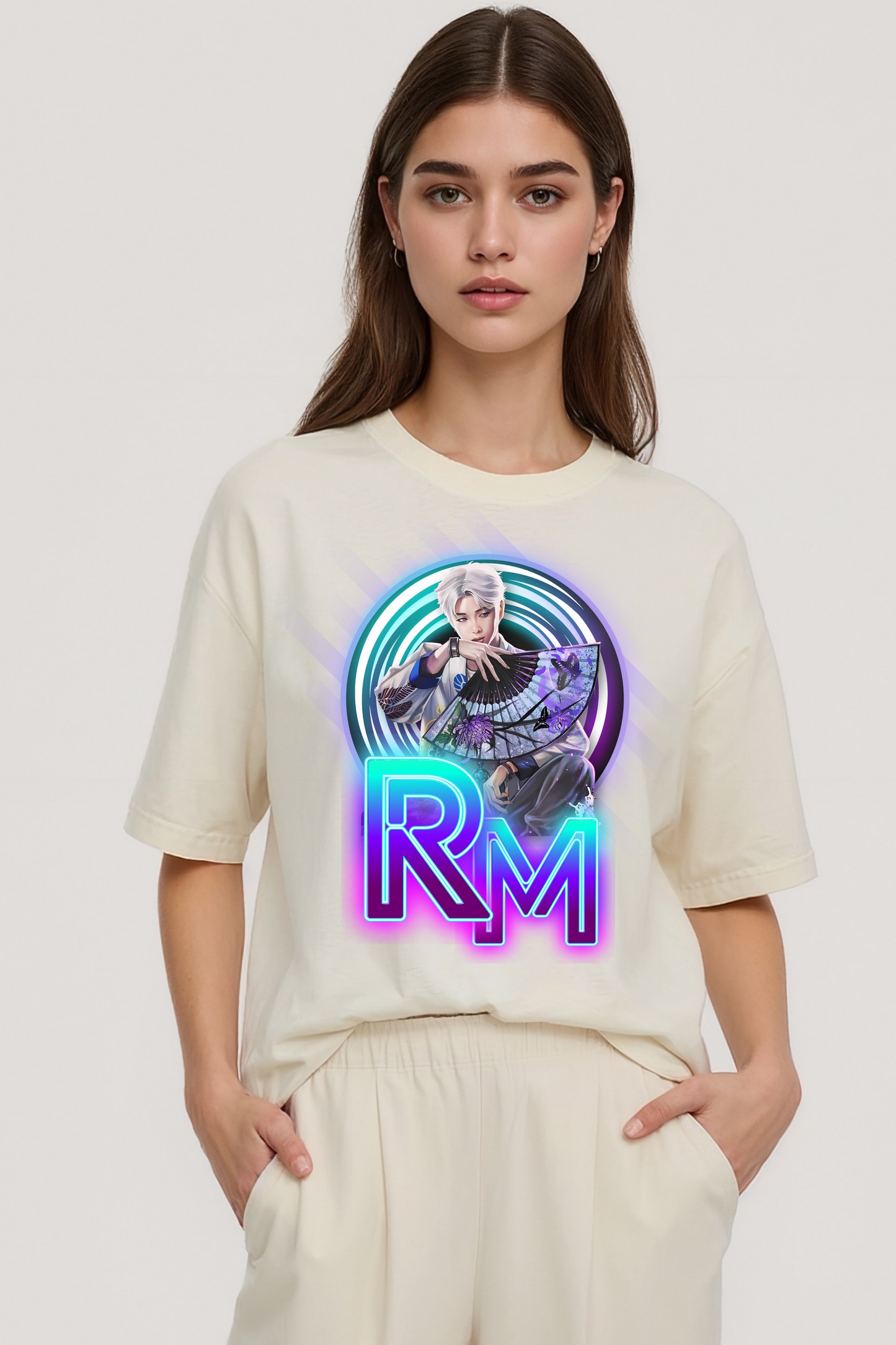 RM OVERSIZED TEE BEIGE