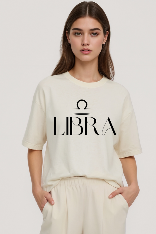 LIBRA OVERSIZED TEE BEIGE