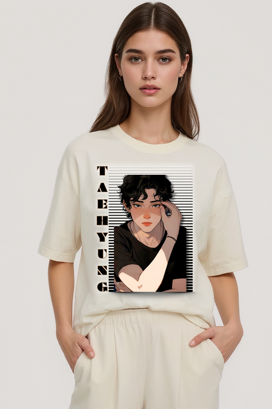 TAEHYUNG OVERSIZED TEE BEIGE