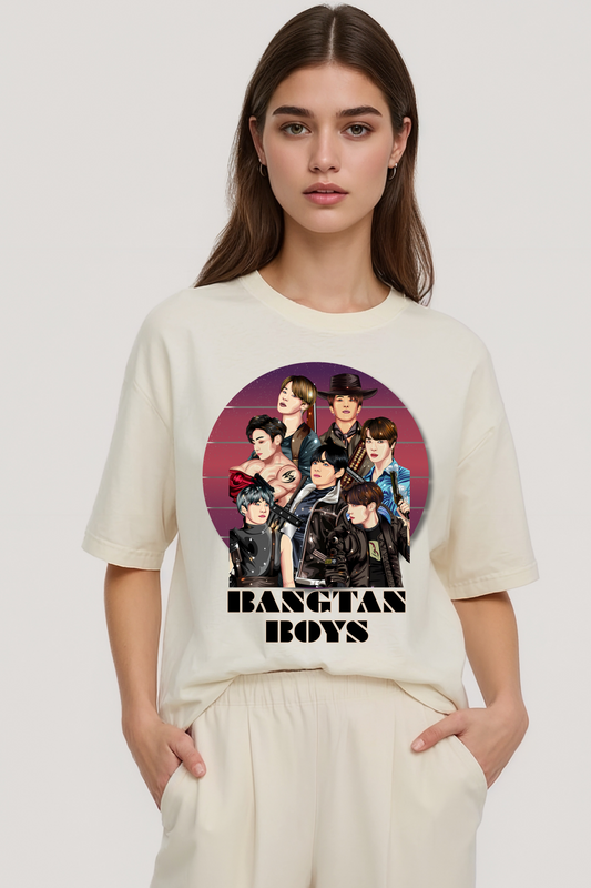 BTS OVERSIZED TEE BEIGE