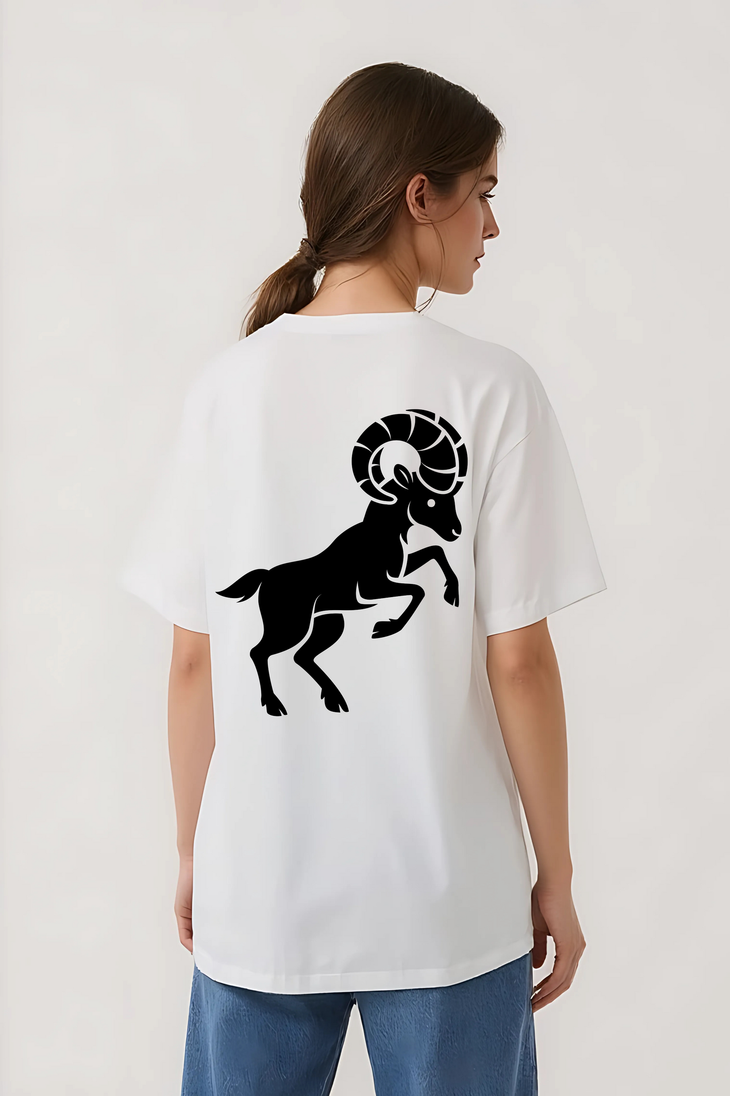 ARIES OVERSIZED TEE WHITE