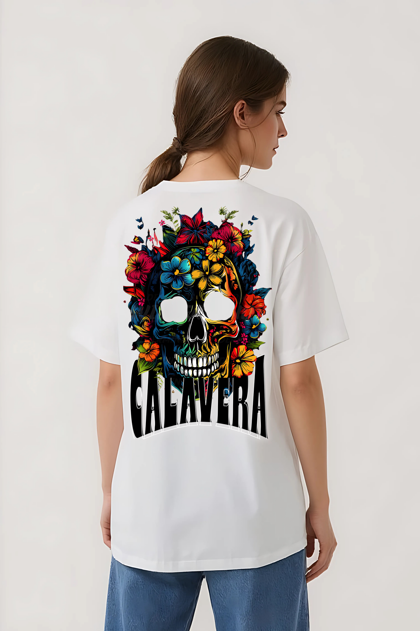 CALAVERA OVERSIZED TEE WHITE