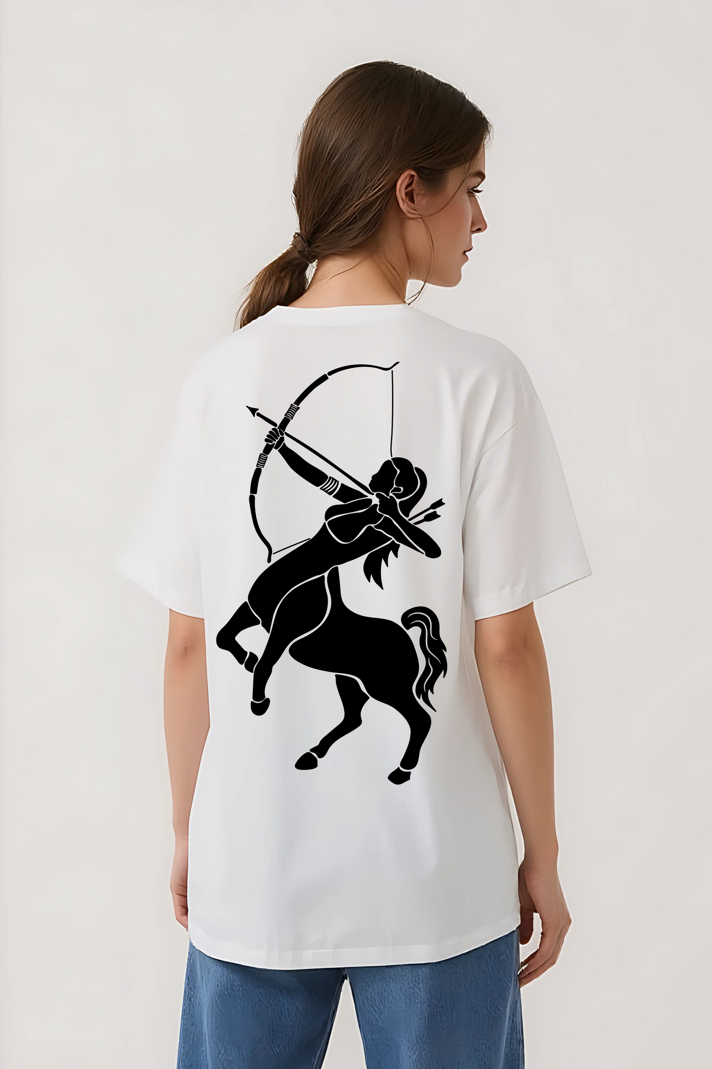 SAGITTARIUS OVERSIZED TEE WHITE