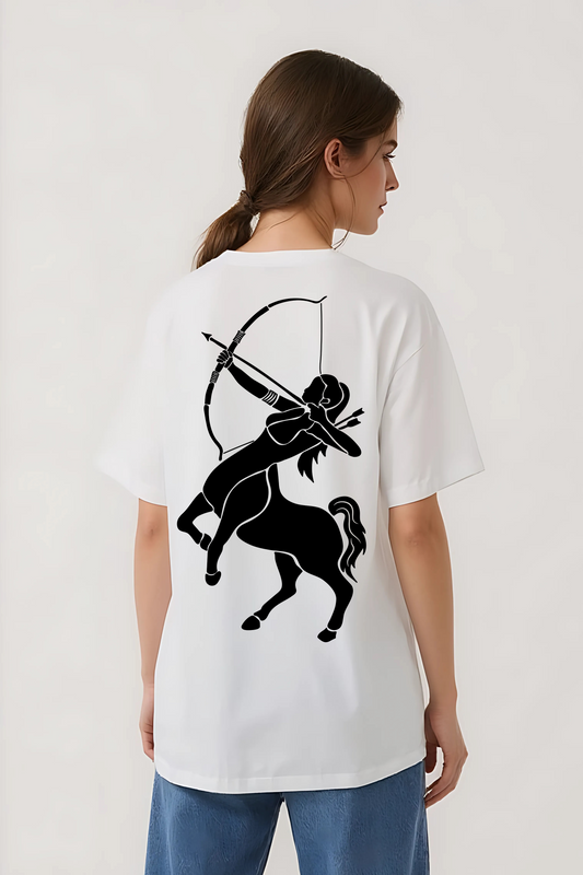 SAGITTARIUS OVERSIZED TEE WHITE