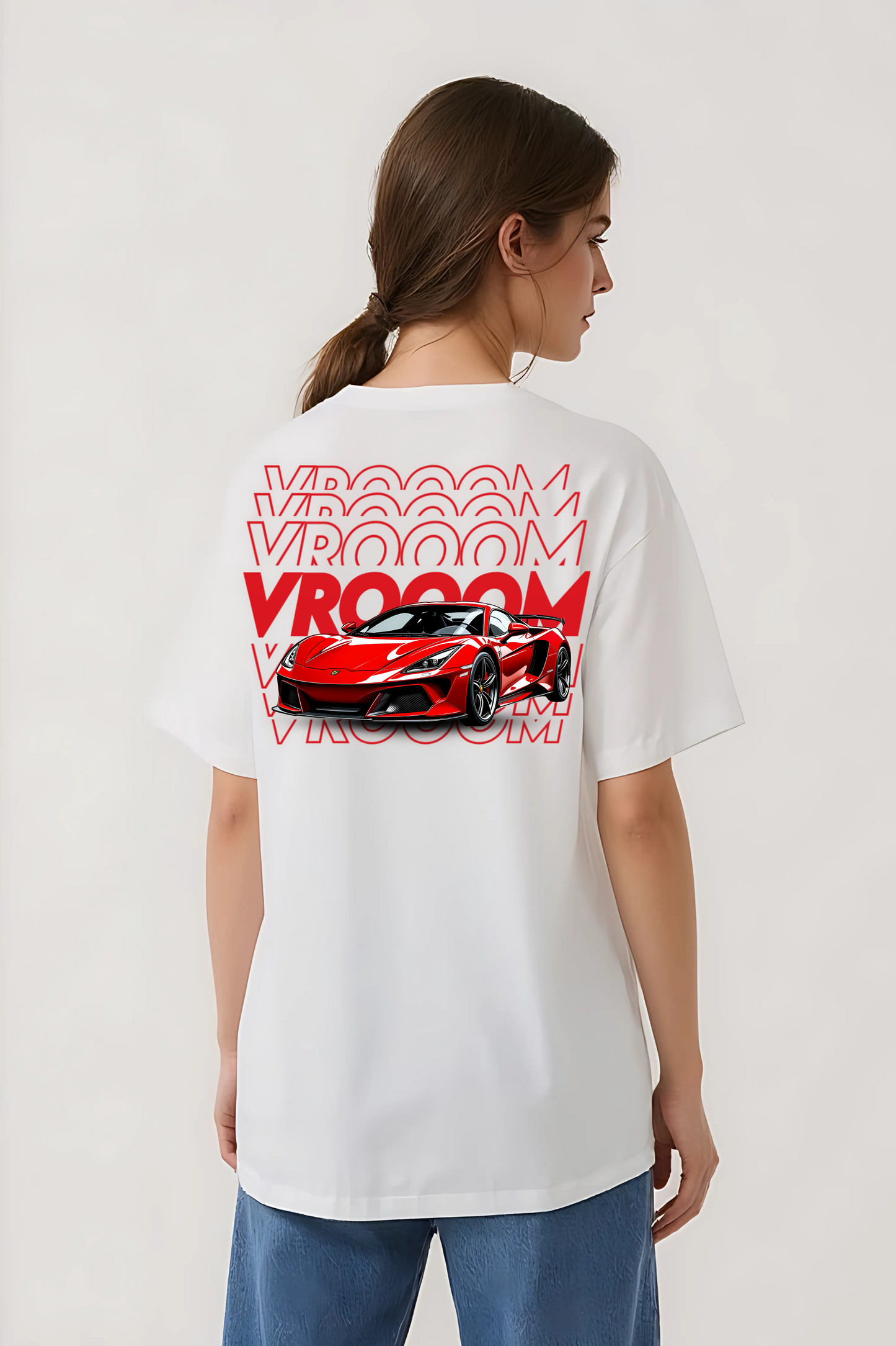 VROOM II OVERSIZED TEE WHITE