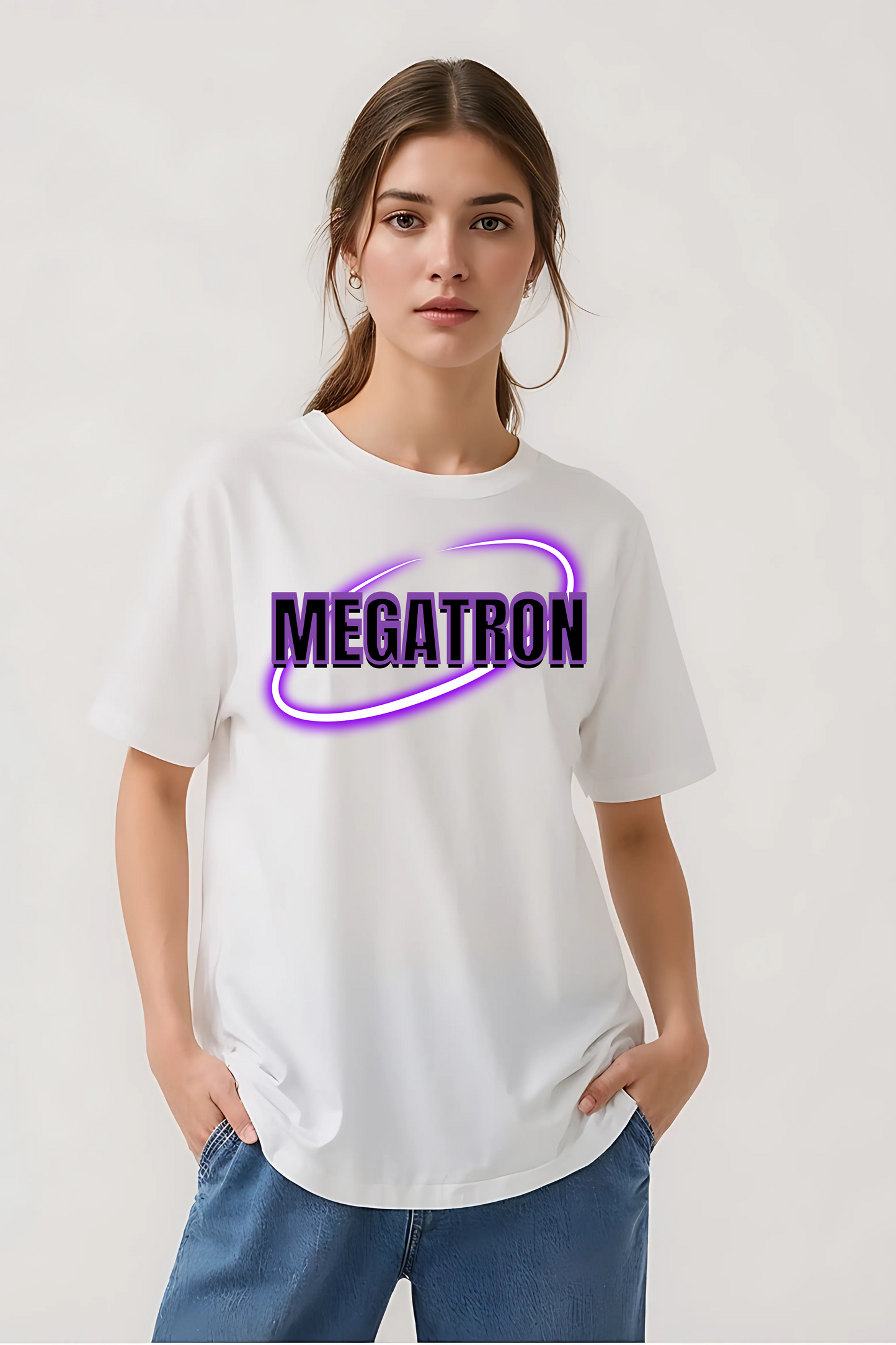 MEGATRON OVERSIZED TEE WHITE