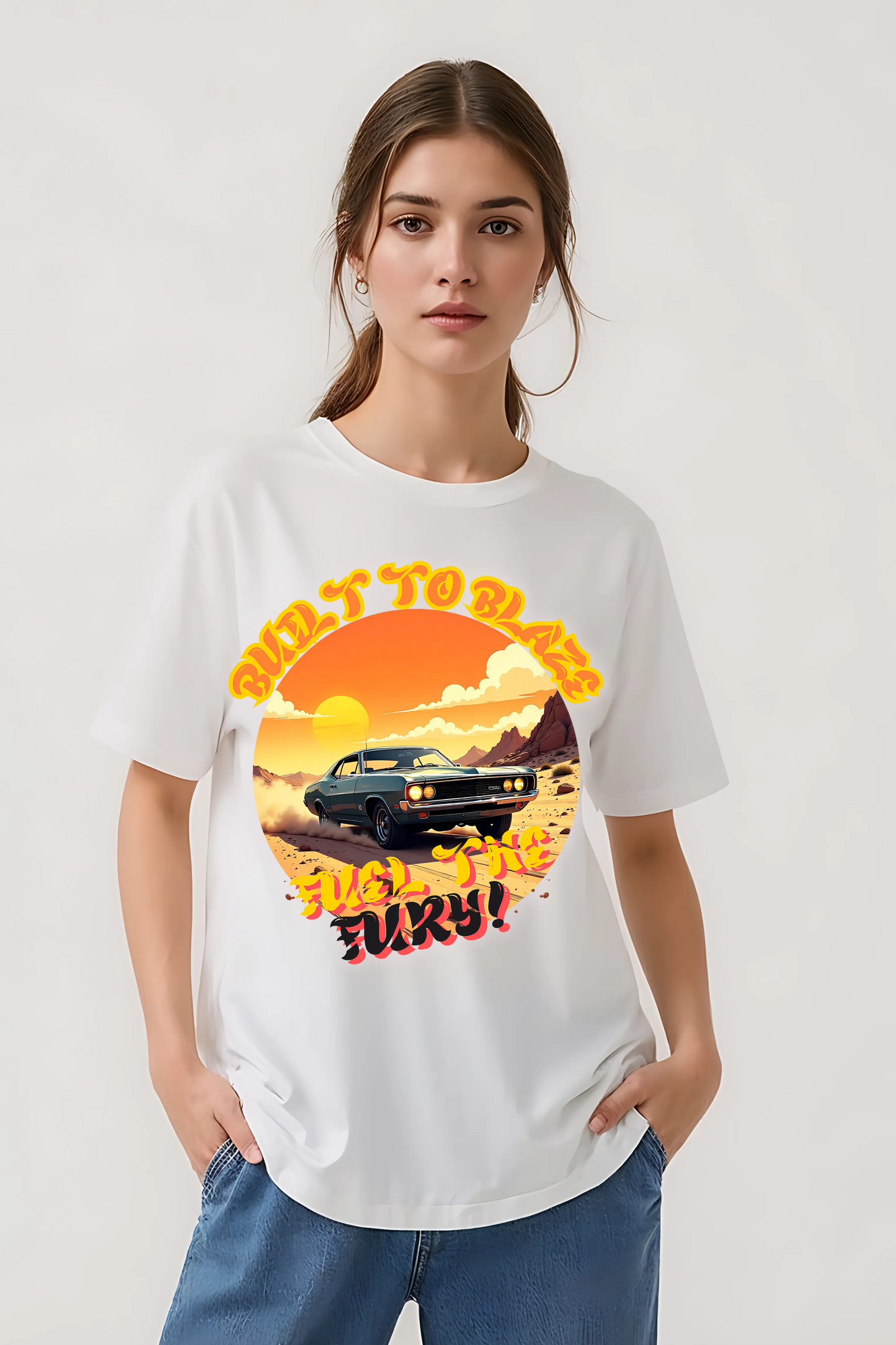 BLAZE OVERSIZED TEE WHITE