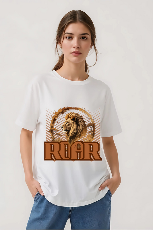 ROAR OVERSIZED TEE WHITE