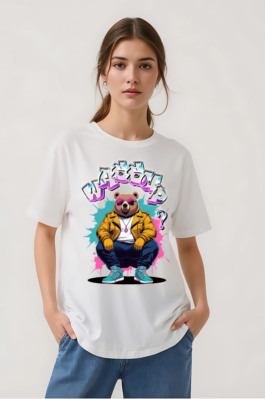 WASSUP OVERSIZED TEE WHITE