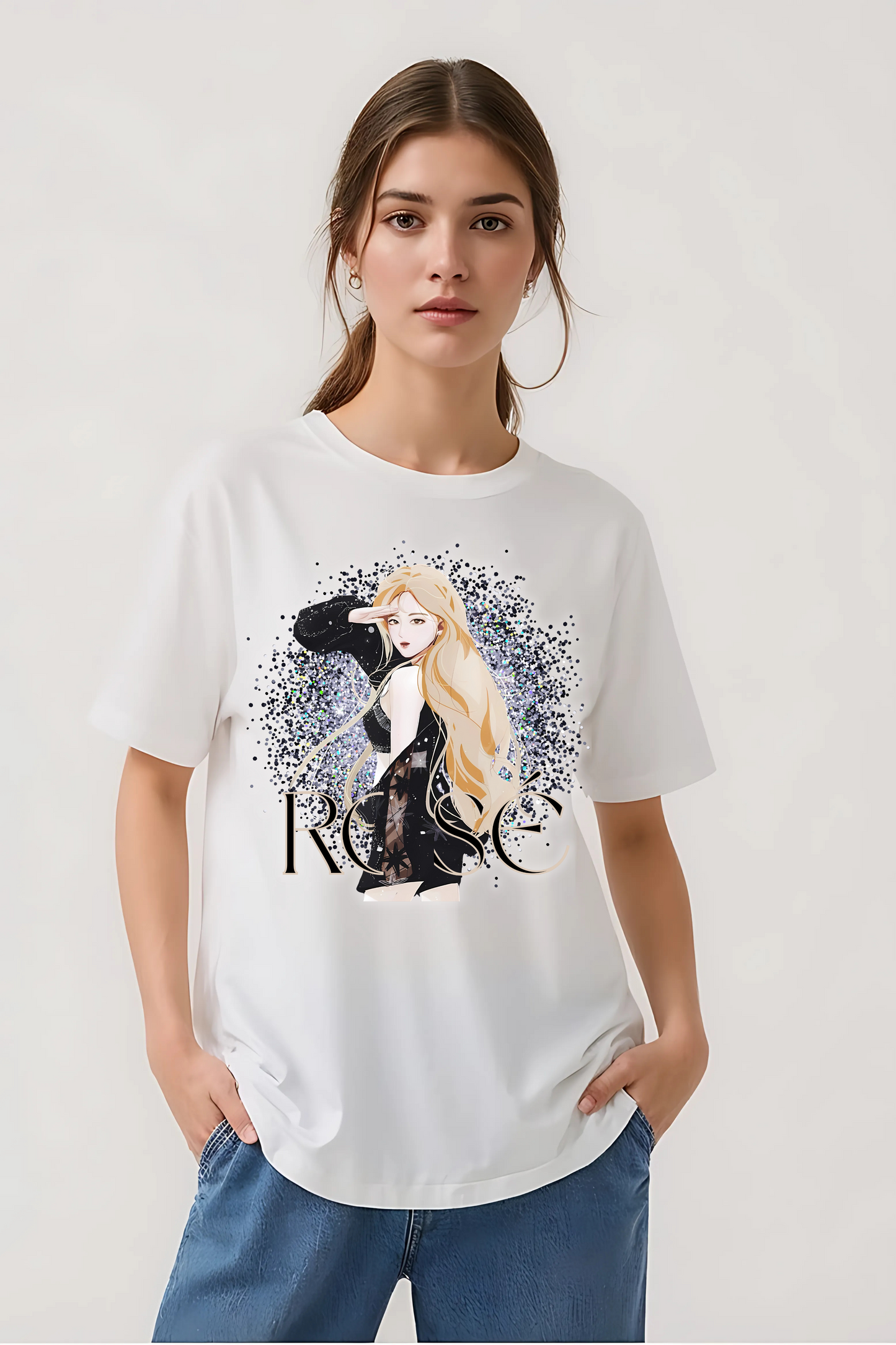 ROSE OVERSIZED TEE WHITE