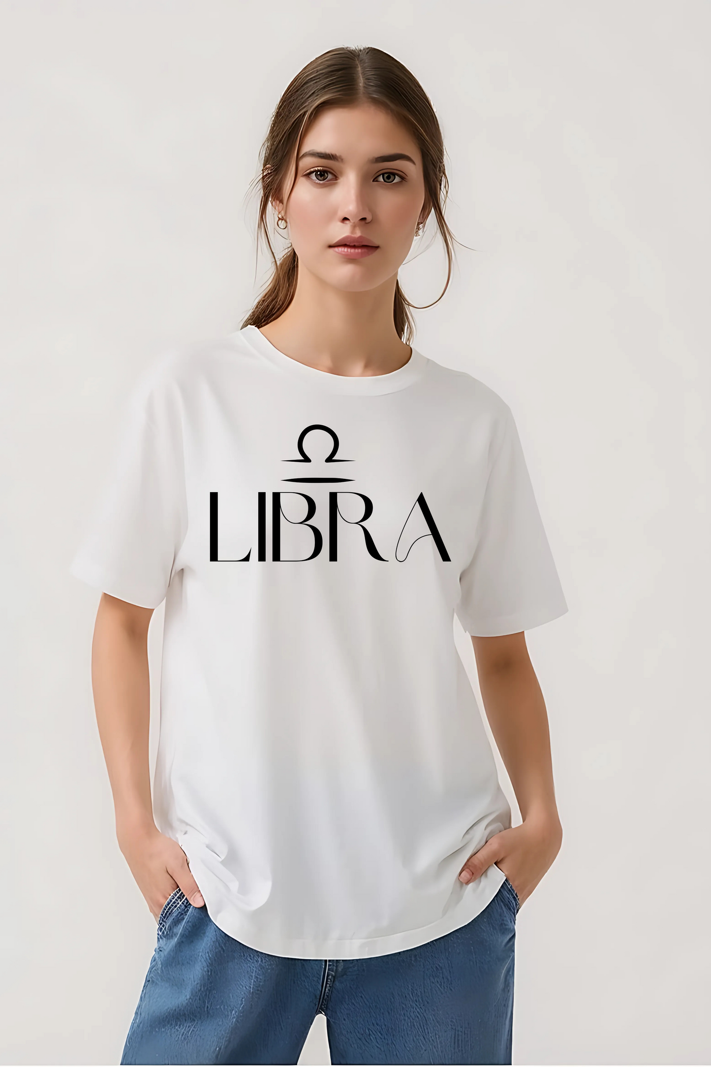 LIBRA OVERSIZED TEE WHITE