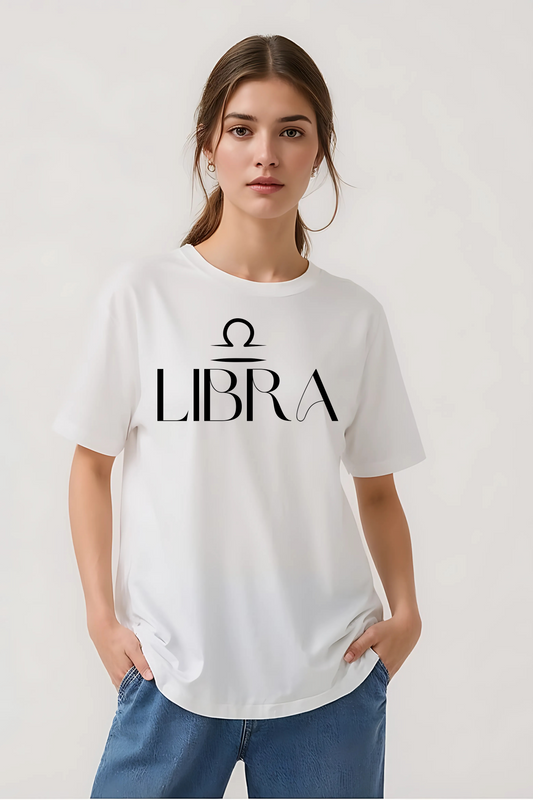 LIBRA OVERSIZED TEE WHITE