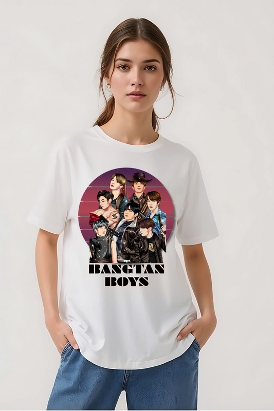 BTS OVERSIZED TEE WHITE