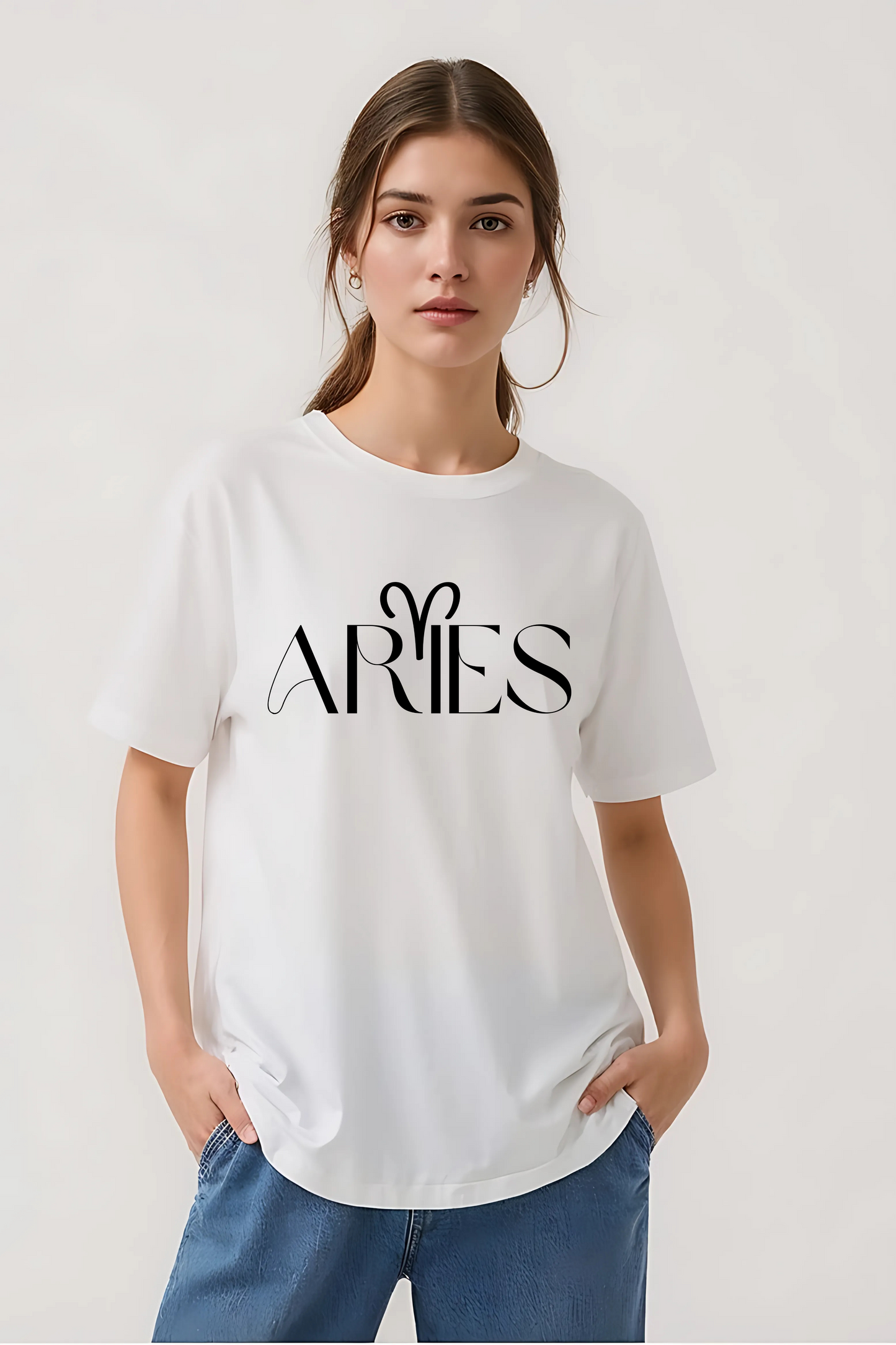 ARIES OVERSIZED TEE WHITE