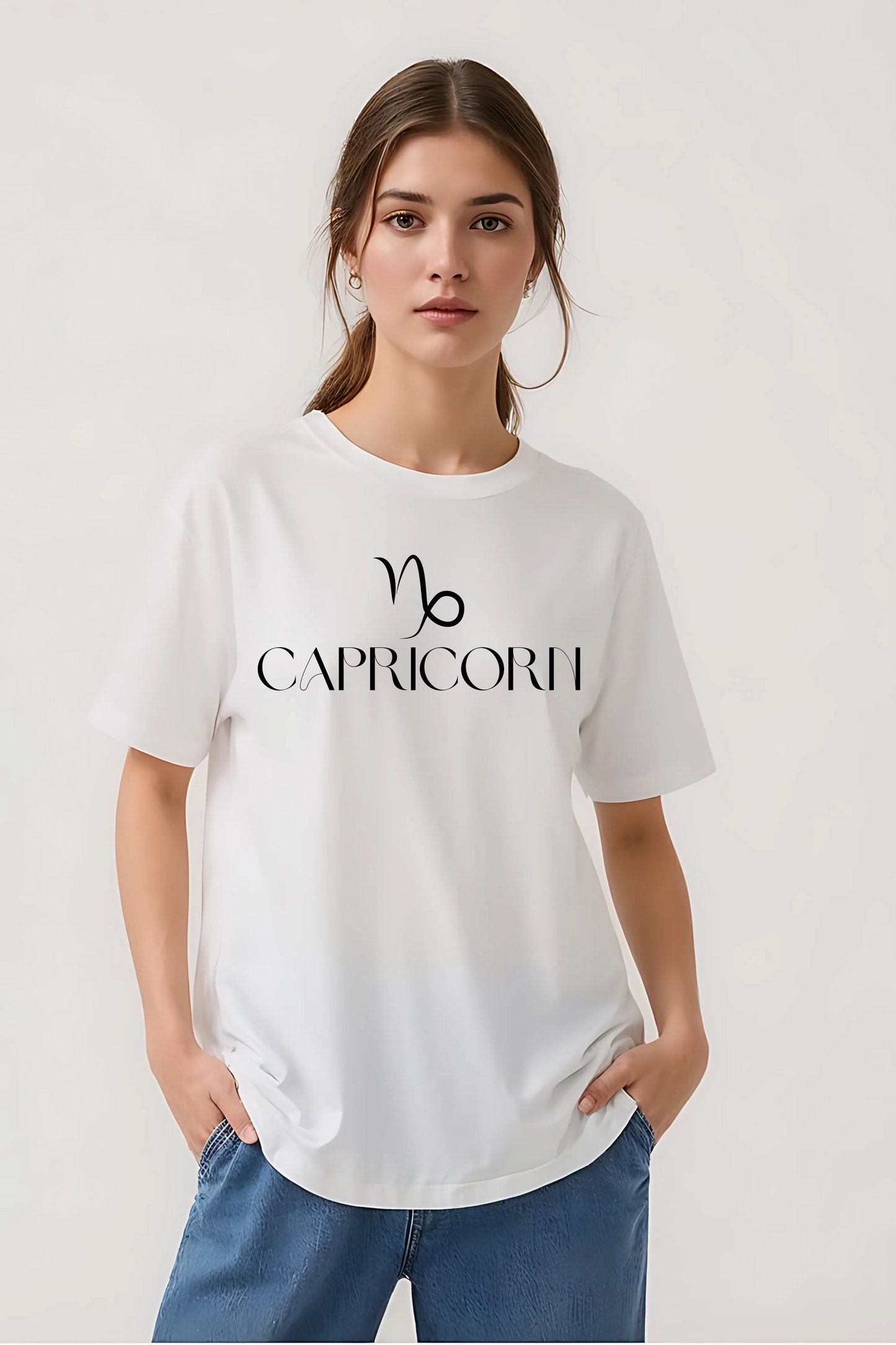 CAPRICORN OVERSIZED TEE WHITE