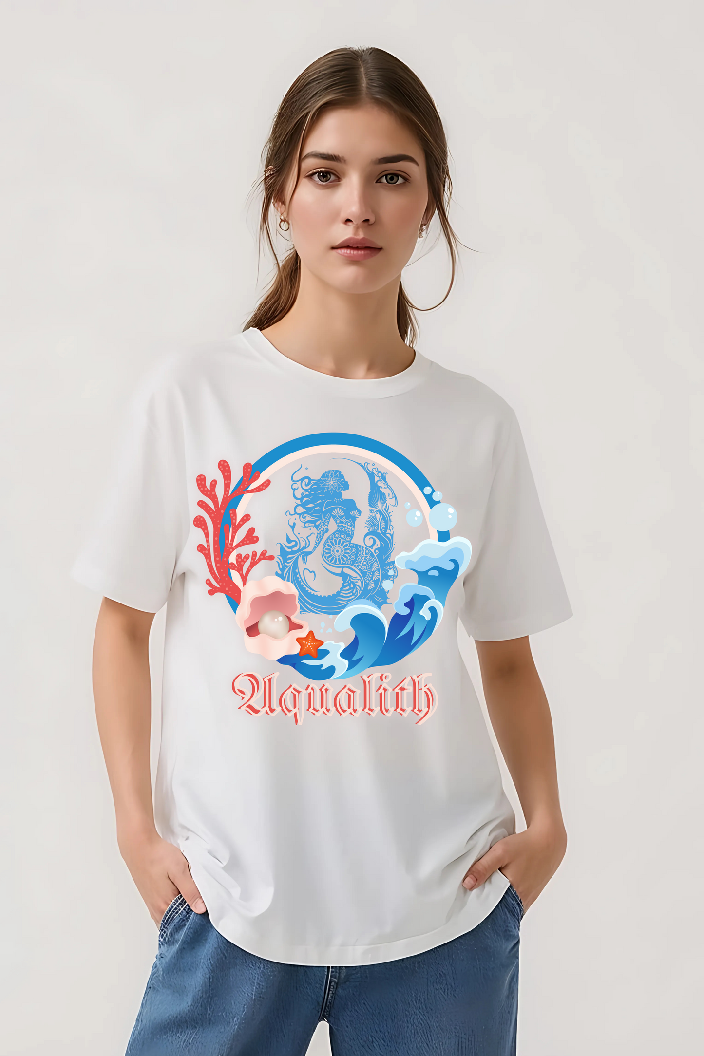 AQUALITH OVERSIZED TEE WHITE