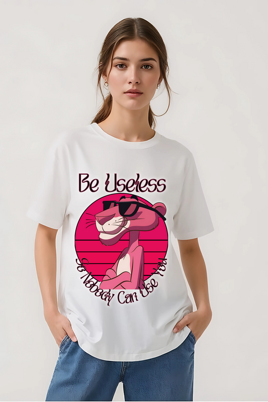 BE USELESS OVERSIZED TEE WHITE