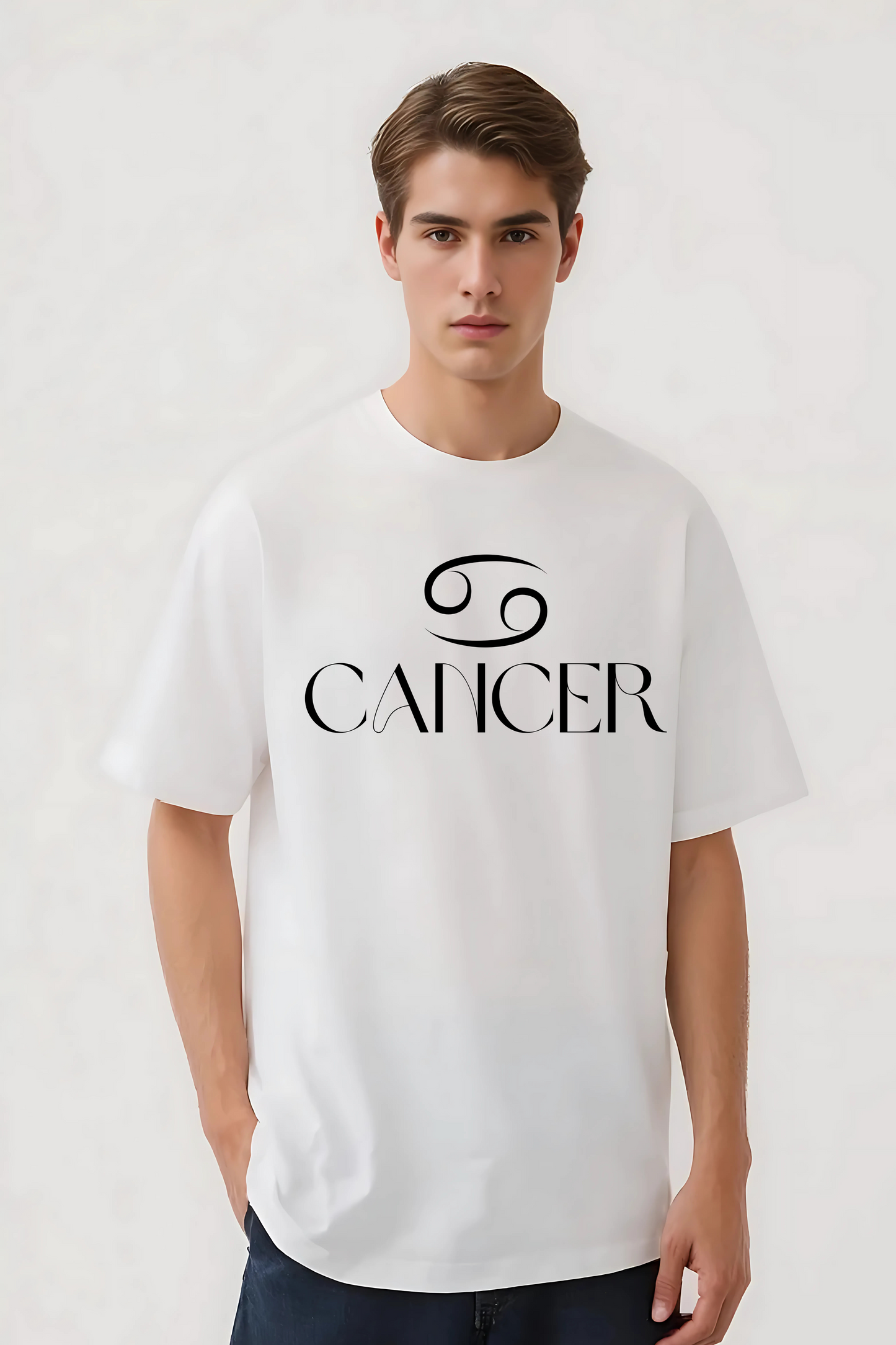 CANCER OVERSIZED TEE WHITE
