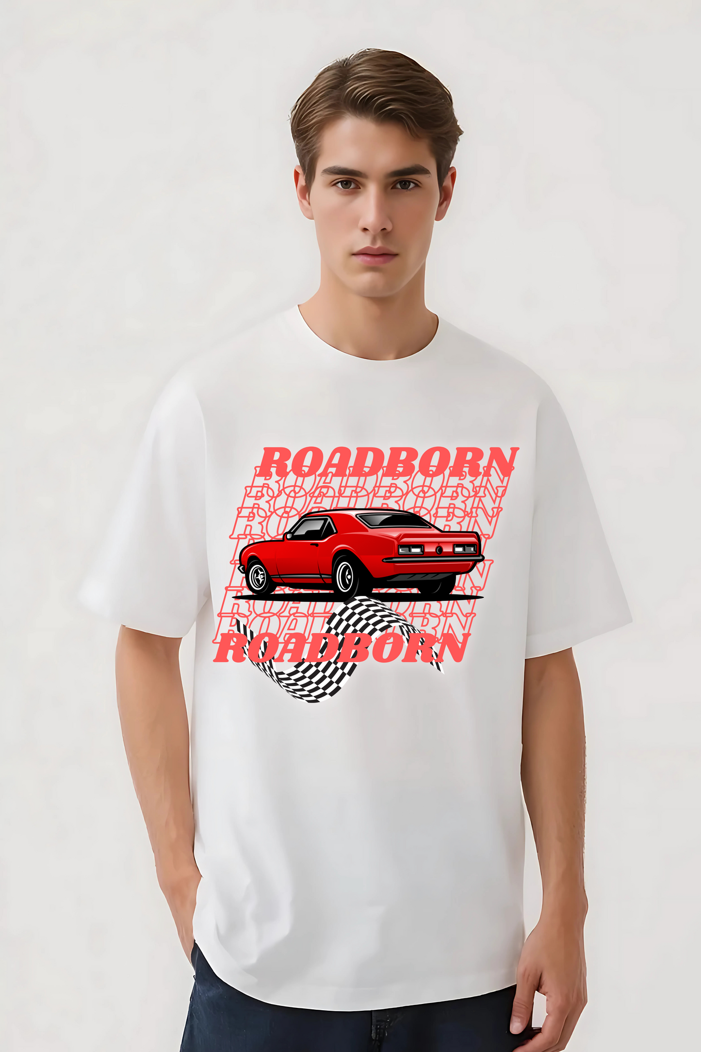 ROADBORN OVERSIZED TEE WHITE