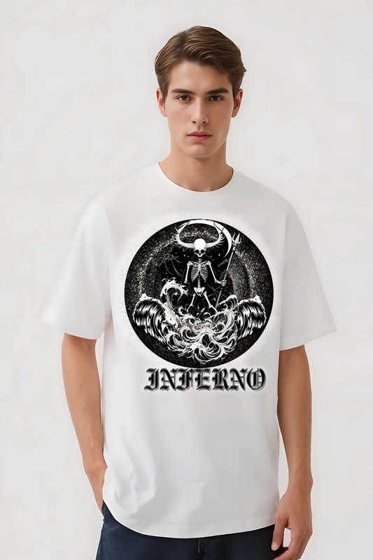 INFERNO OVERSIZED TEE WHITE
