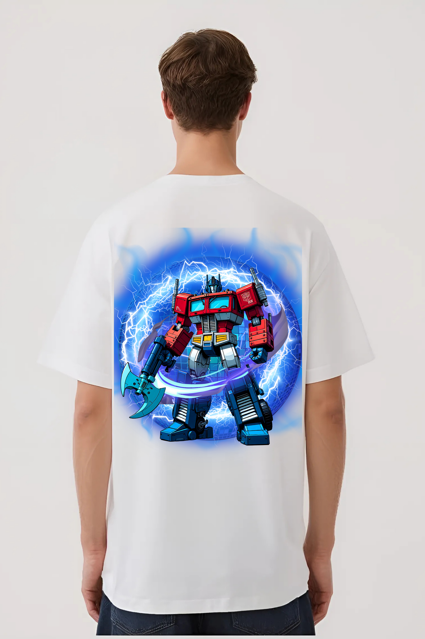 OPTIMUS PRIME OVERSIZED TEE WHITE