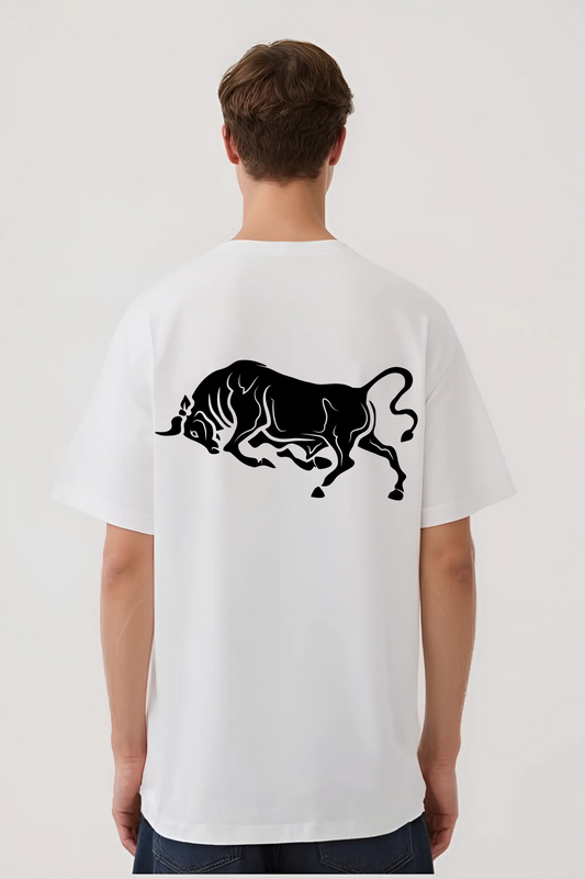 TAURUS OVERSIZED TEE WHITE