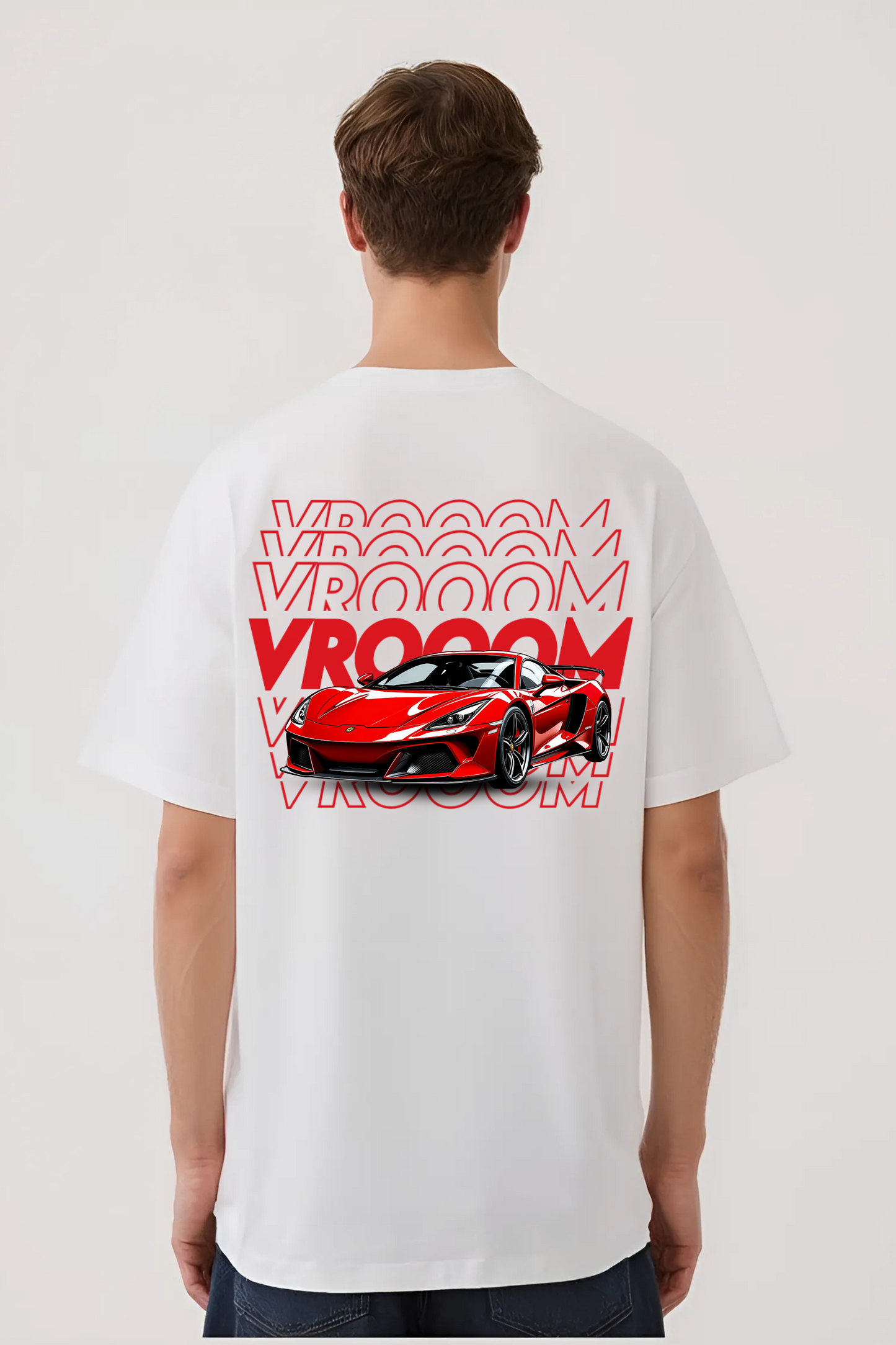 VROOM II OVERSIZED TEE WHITE