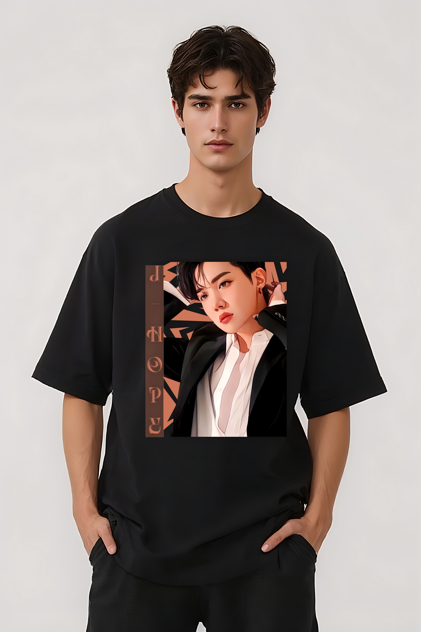 J HOPE OVERSIZED TEE BLACK