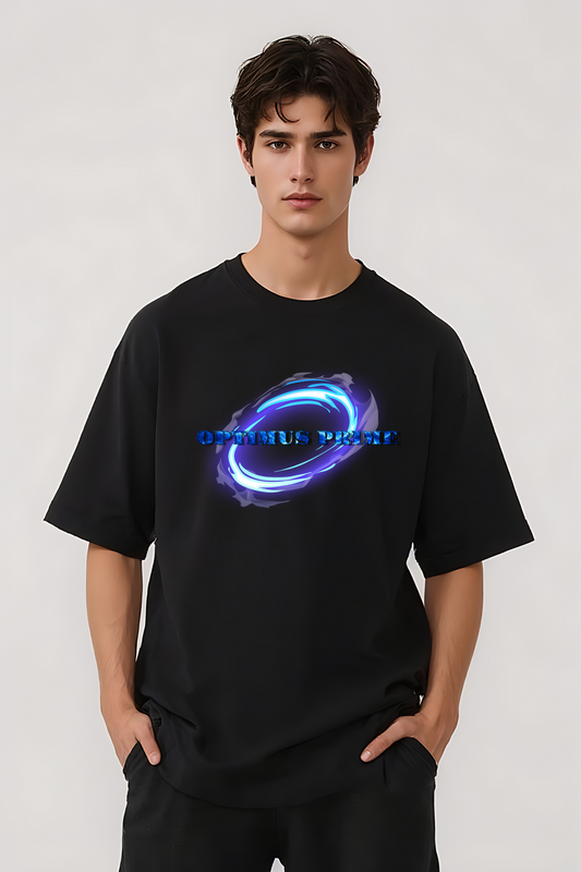 OPTIMUS PRIME OVERSIZED TEE BLACK