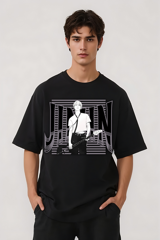 JIMIN OVERSIZED TEE BLACK