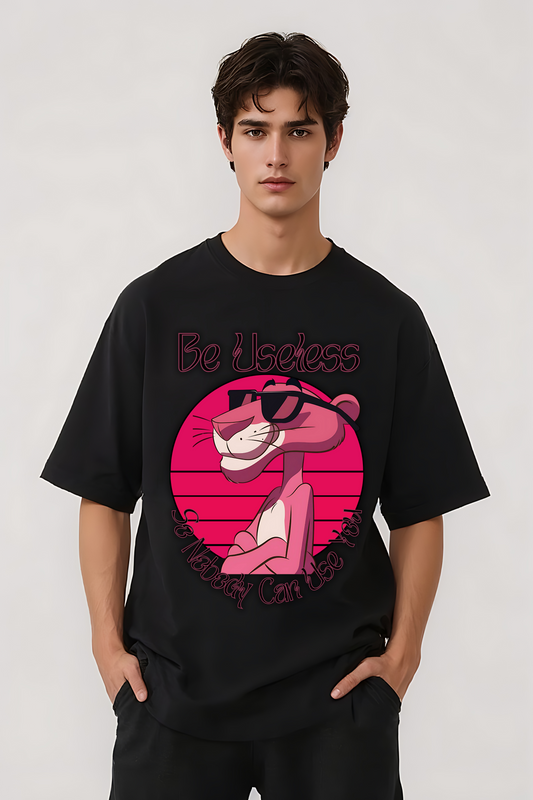 BE USELESS OVERSIZED TEE BLACK