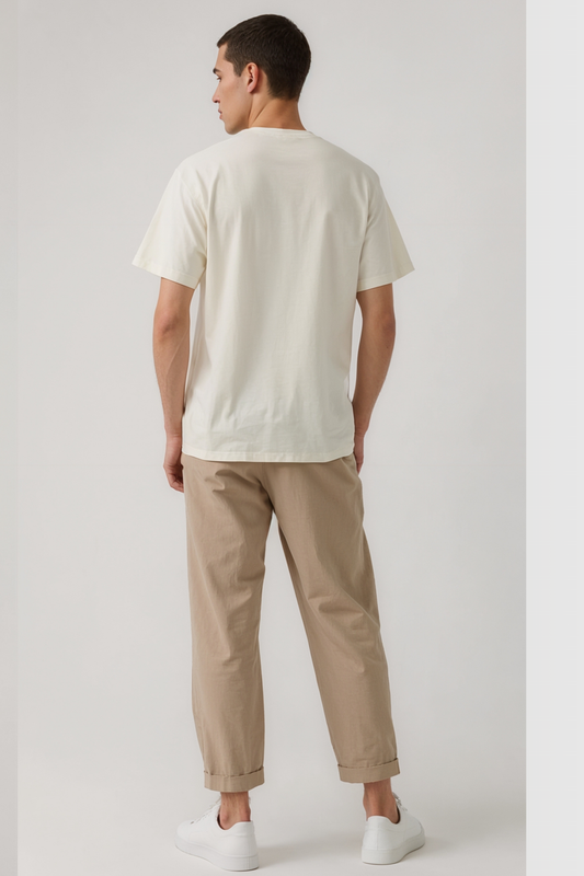 NARUTO GROUP OVERSIZED TEE BEIGE