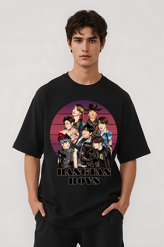 BTS OVERSIZED TEE BLACK