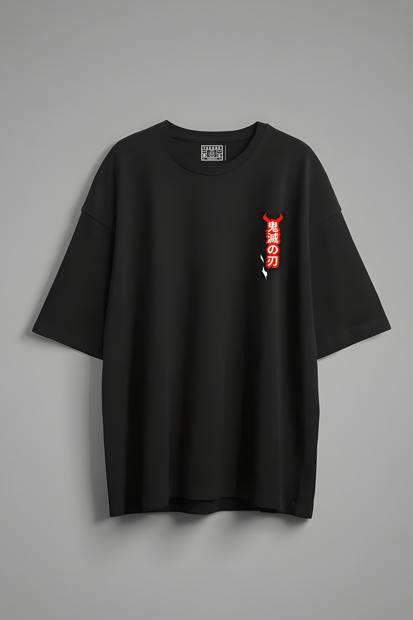 DEMON SLAYER OVERSIZED T-SHIRT BLACK