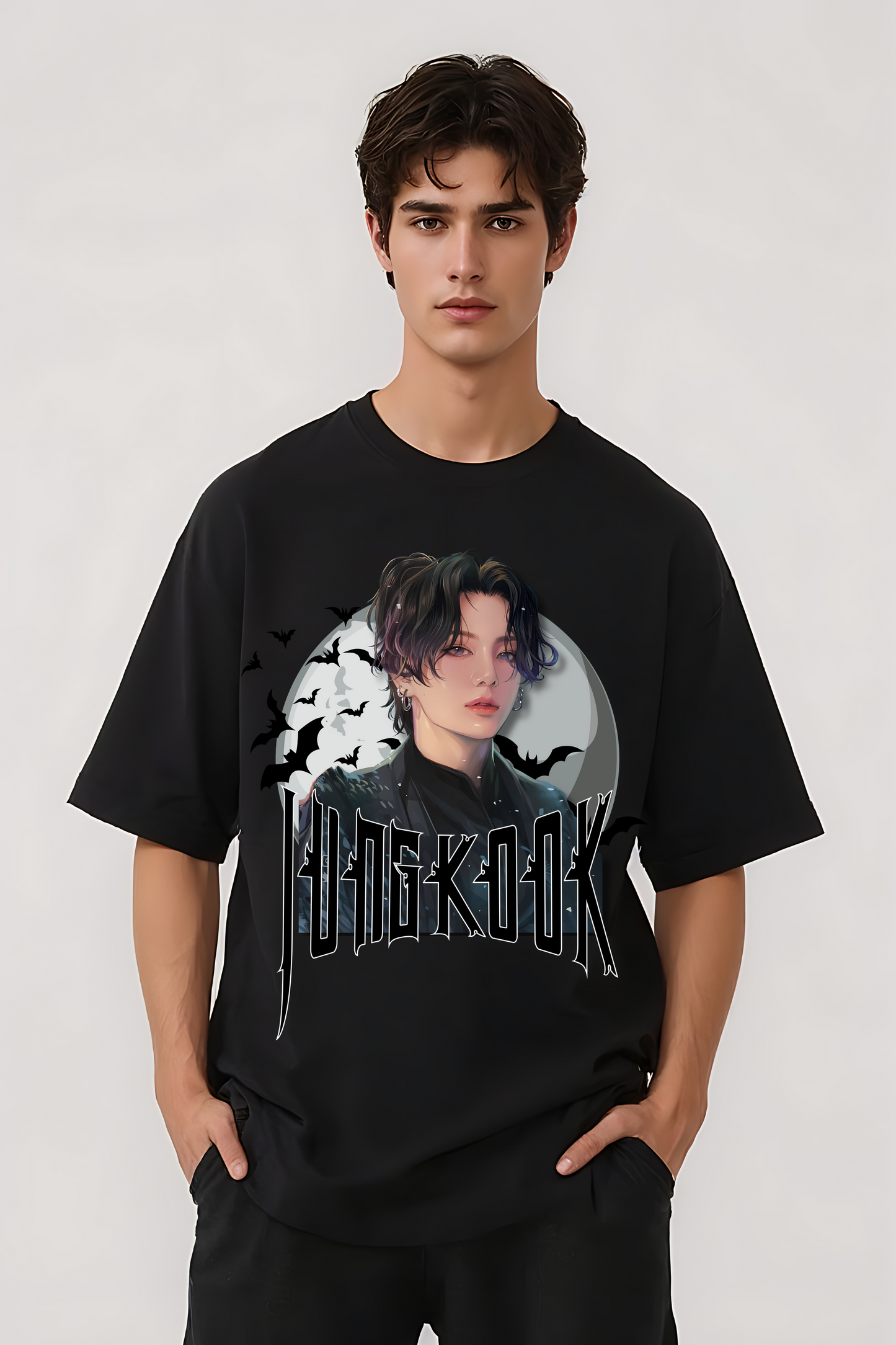 JUNGKOOK OVERSIZED TEE BLACK