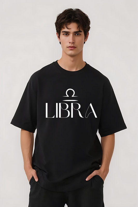 LIBRA OVERSIZED TEE BLACK