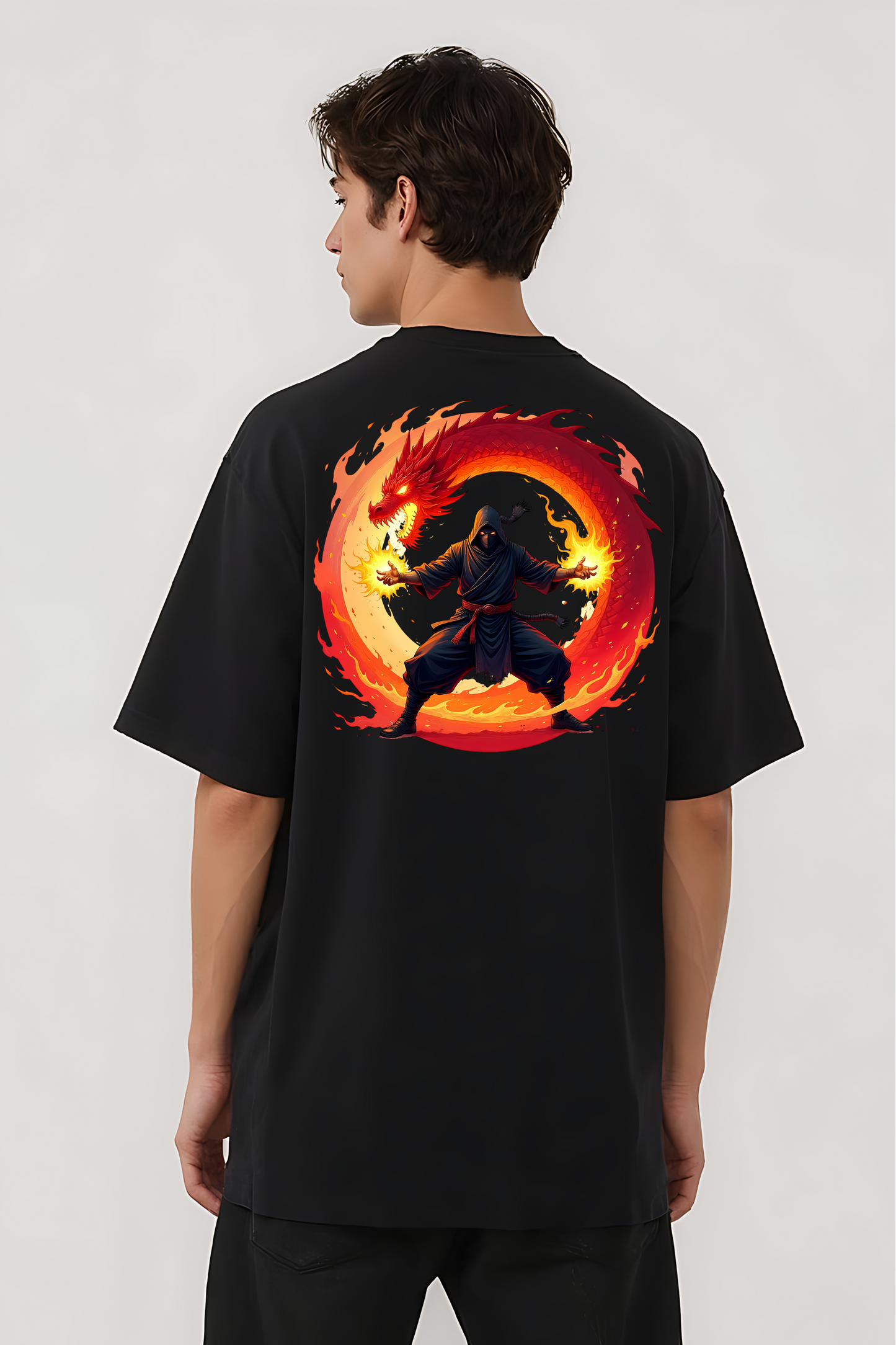 IGNITE GRAPHIC OVERSIZED TEE BLACK