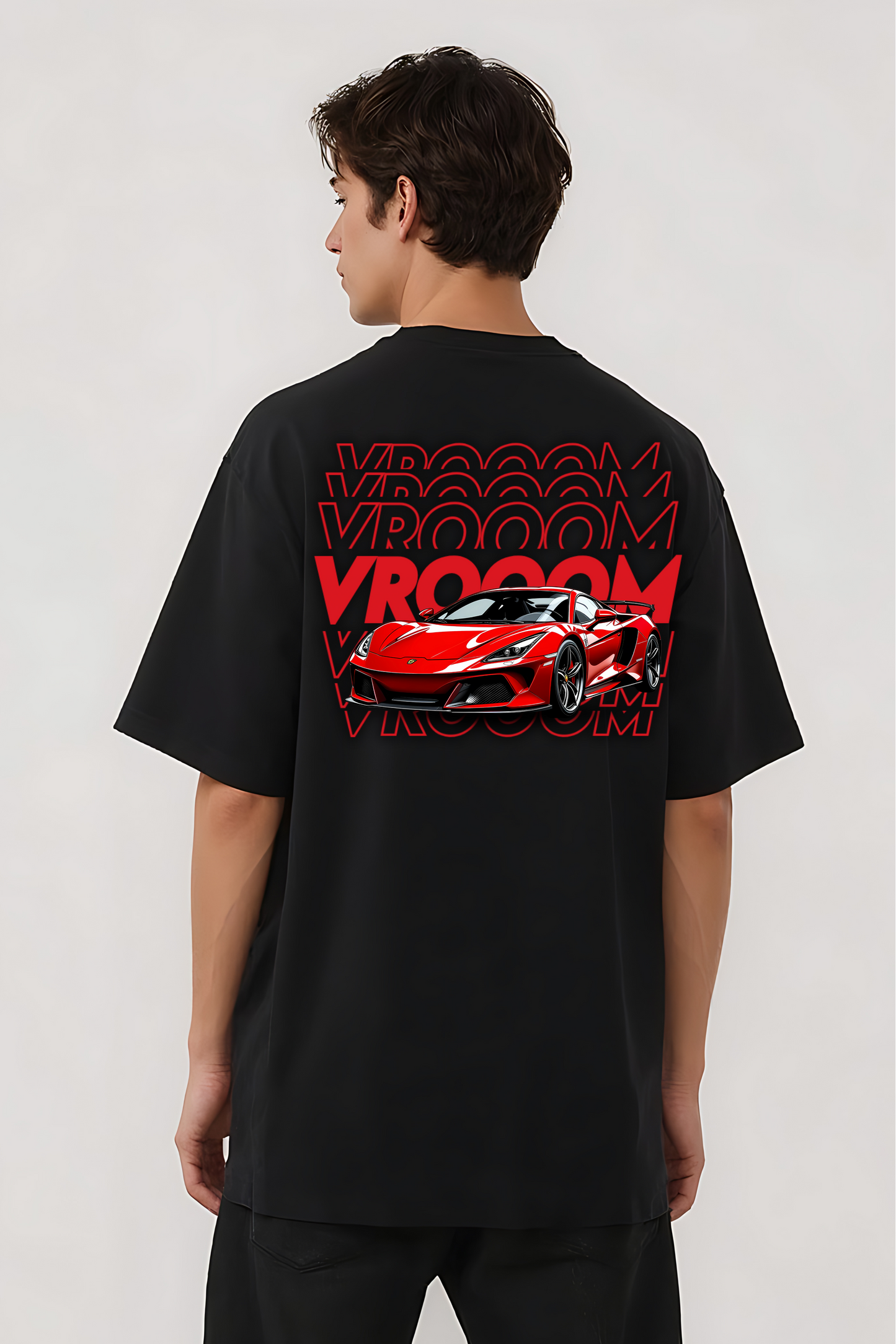 VROOM II OVERSIZED TEE BLACK
