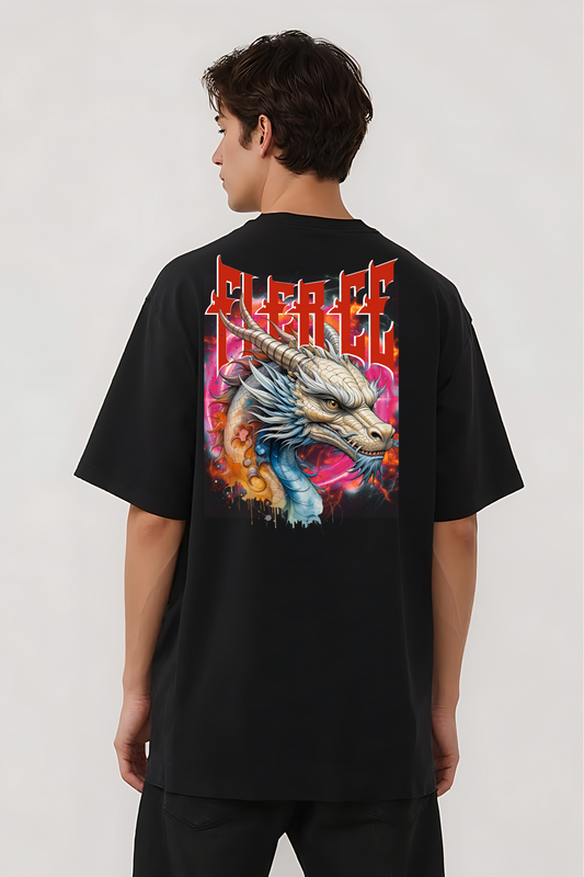 FIERCE OVERSIZED TEE BLACK