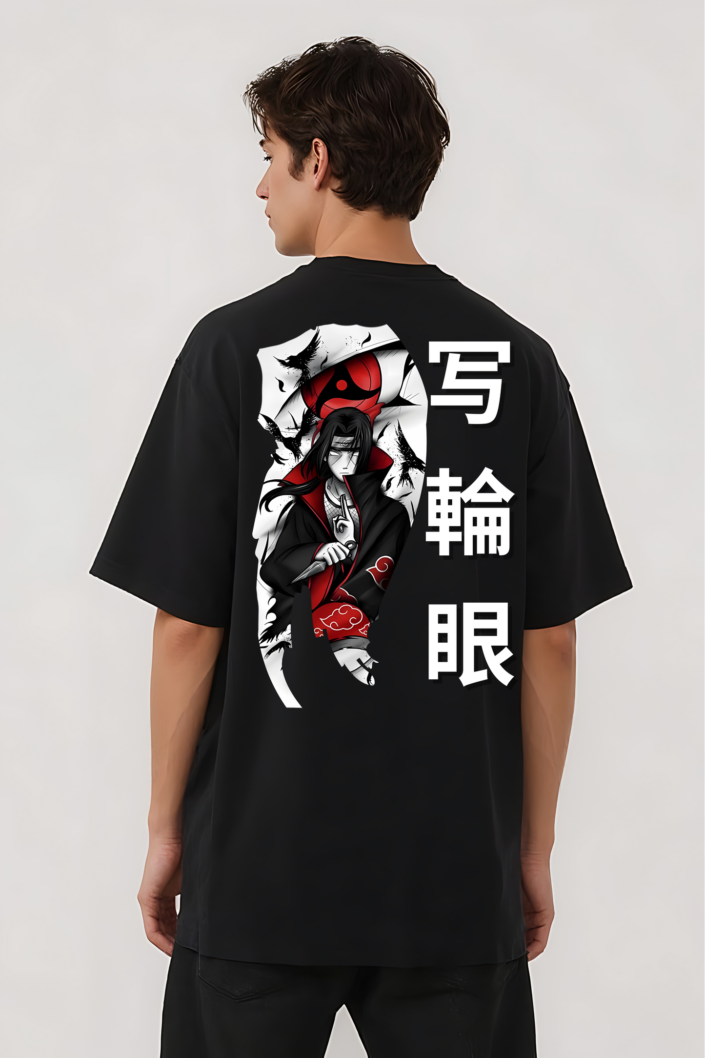SASUKE OVERSIZED TEE BLACK