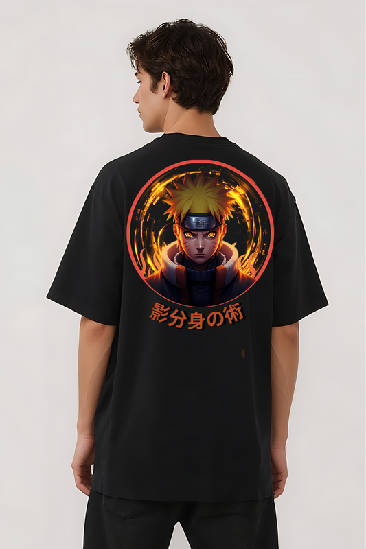 NARUTO GRAPHIC OVERSIZED TEE BLACK