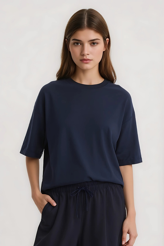 VROOM II OVERSIZED TEE NAVY-BLUE