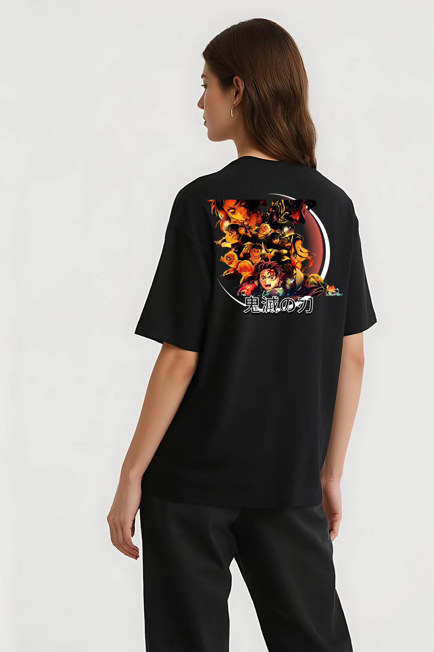 DEMON SLAYER OVERSIZED TEE BLACK